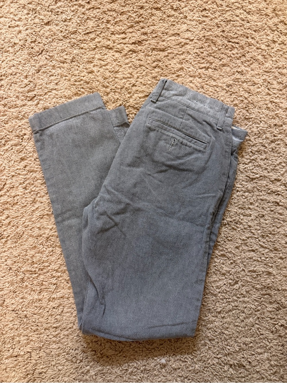 J. Crew Men's Pants in Light Gray-Blue